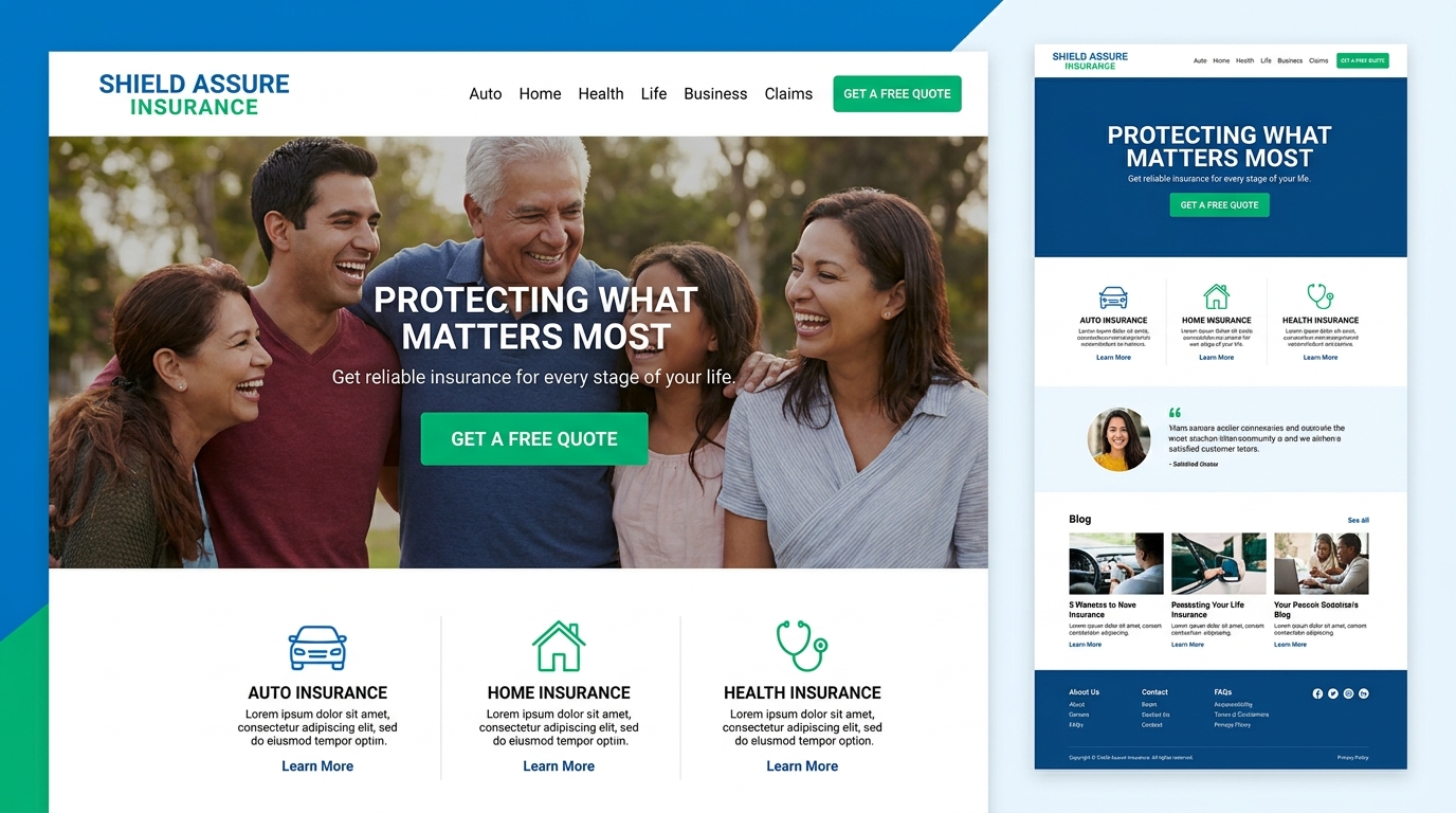 Insurance Web Design